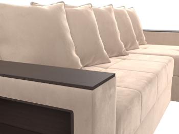 Диван угловой Дубай Лайт, велюр, правый угол