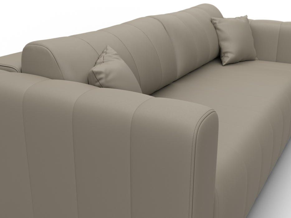 Диваны с ящиком для белья, Диван прямой Лига-062 НПБ, Экокожа GRIFON