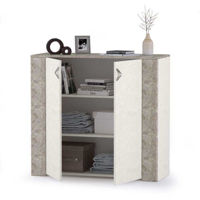 Комоды, Комод Амели 13.107 шёлковый камень/бетон чикаго беж