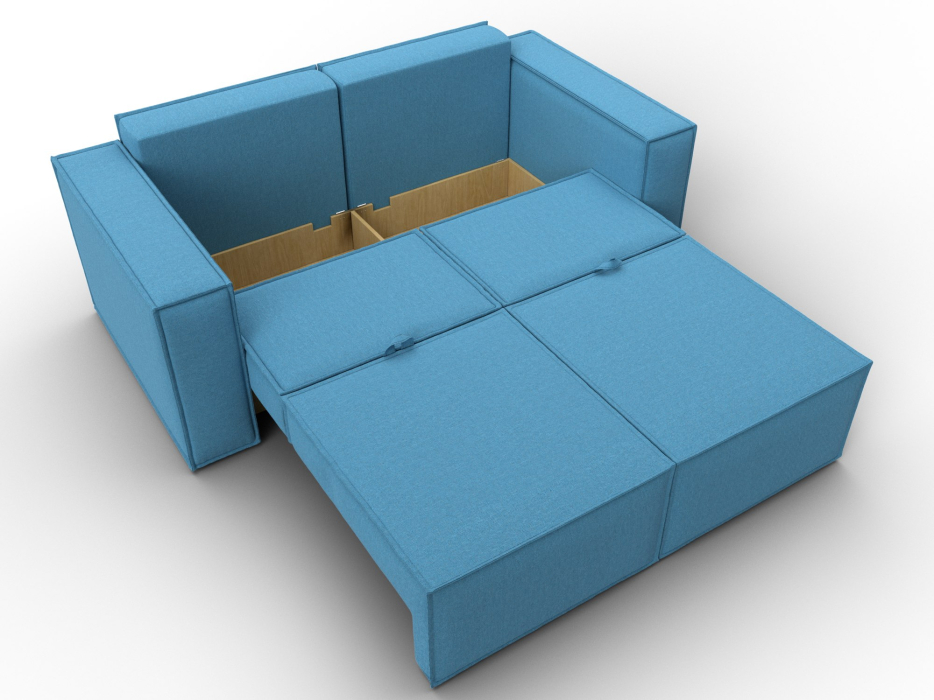 Диваны кровати со спальным местом, Диван прямой Куба мини, рогожка Амур