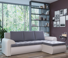 Диваны угловые в гостиную, Угловой диван Ванкувер правый, экокожа /велюр