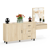 Туалетные столики, Стол косметический навесной с подсветкой и комод 122-1504