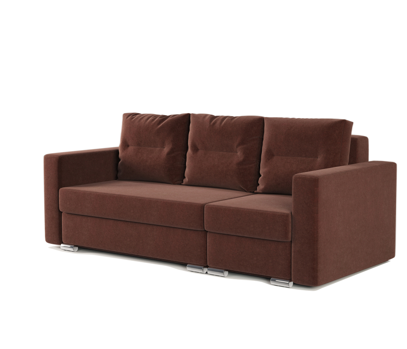 Диваны угловые в гостиную, Угловой диван трансформер Рио правый с пуфиком