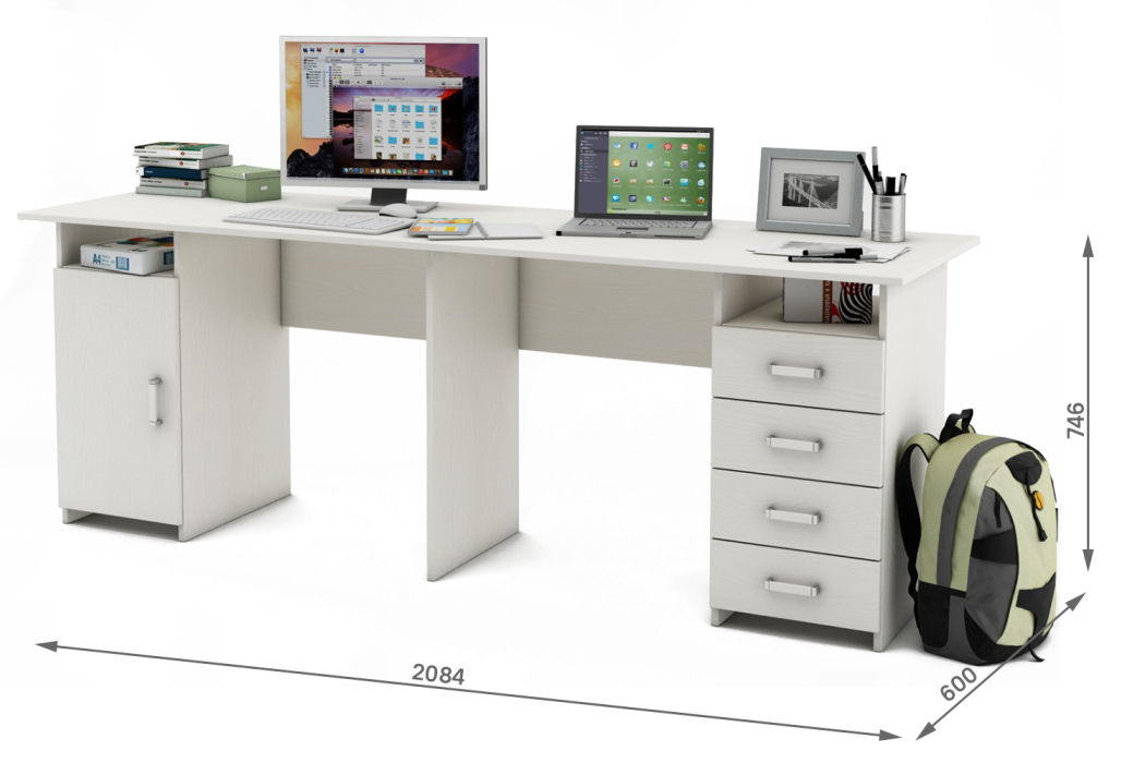 Прямые, Письменный стол Лайт-13