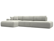 Диваны угловые в гостиную, Диван угловой Лига-036 НПБ Модерн Лонг левый угол, велюр TOWER