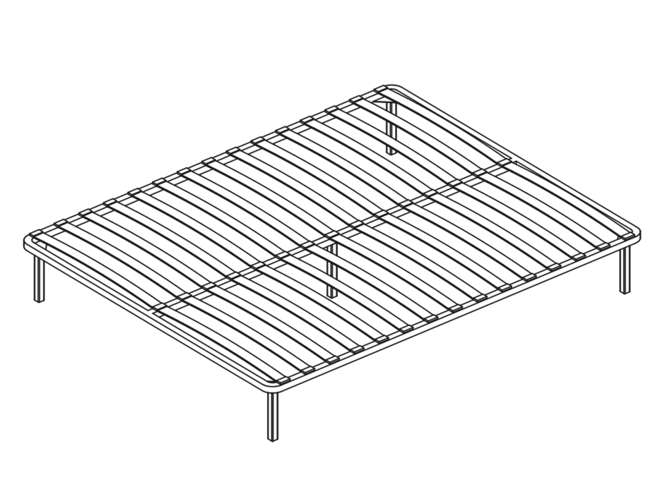 Основание для кровати, Основание для кроватей 1,4 марки ТЭКС ортопед. на опорах