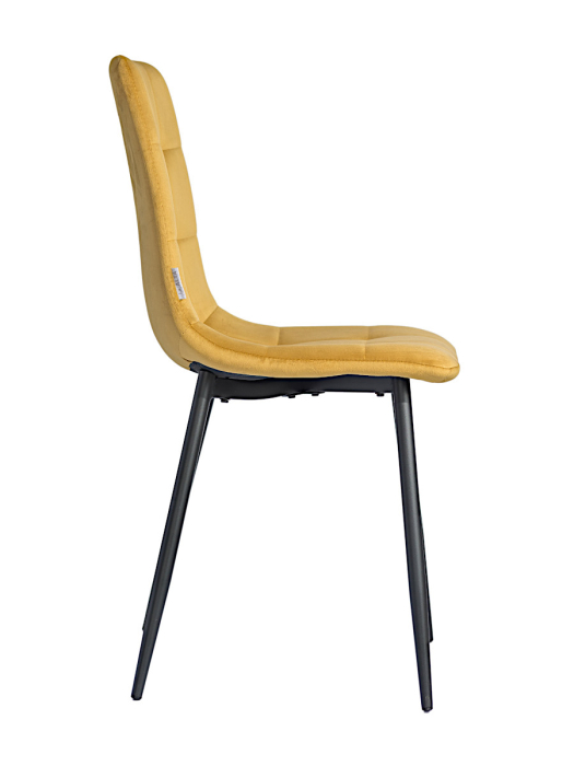 Стулья, Стул мягкий DC209 велюр каркас металл черный КРУГЛЫЙ