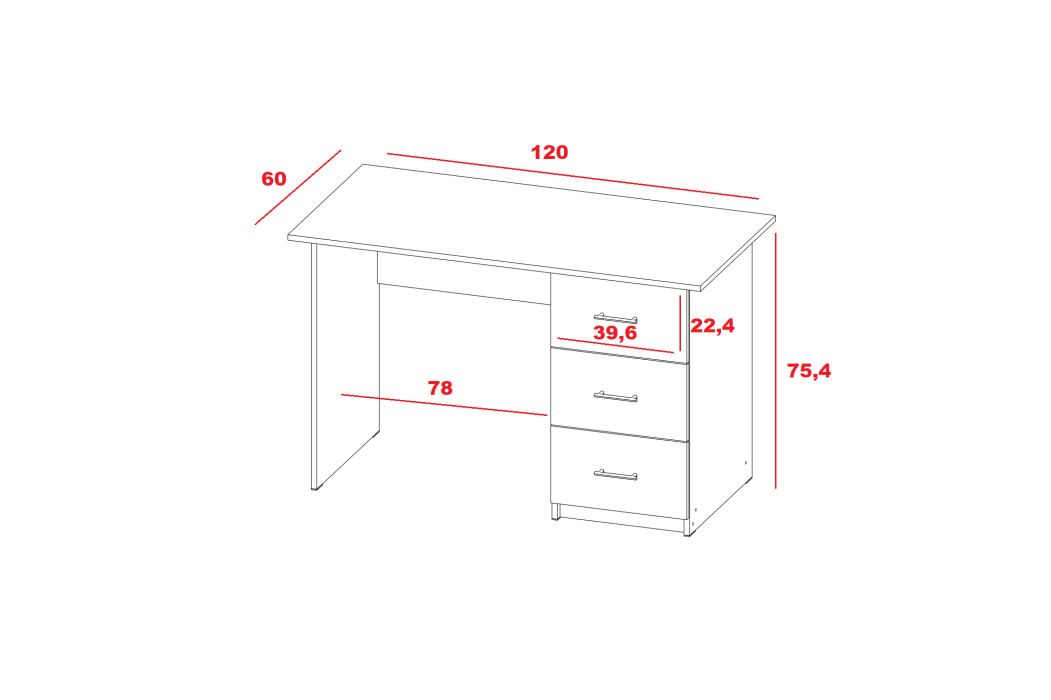 Детские столы, Стол письменный Сити-1 