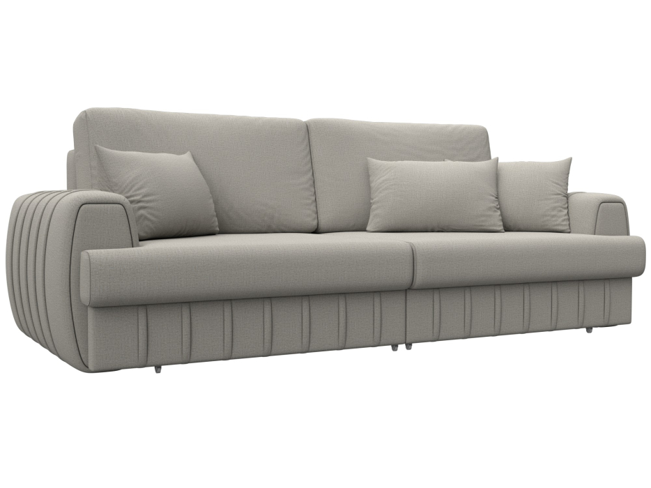 Диваны еврокнижки, Диван прямой Лига-057 НПБ, рогожка Амур