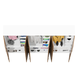 Набор бельевых шкафов Лидер-8 20Б три штуки