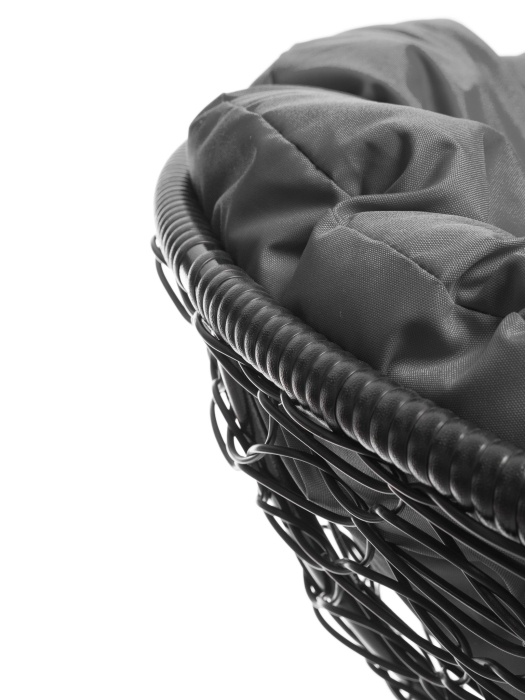 Диваны, Диван МАМАСАН с ротангом чёрный