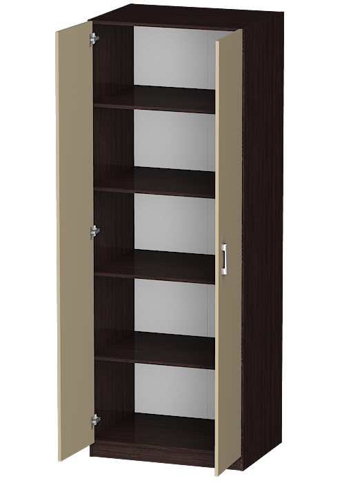 В спальню, Распашной шкаф Лайф с полками 80*60*215 Венге