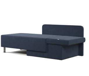 Кушетка Леон правый, велюр