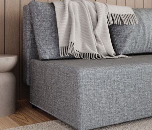 Угловой диван-кровать Комо, рогожка