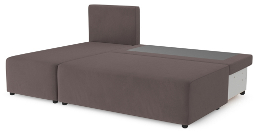 Угловой диван Каир Lux, велюр, левый