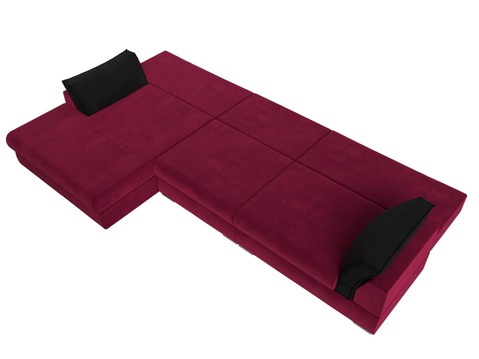 Диваны угловые в гостиную, Угловой диван Пекин Long угол левый, НПБ, микровельвет