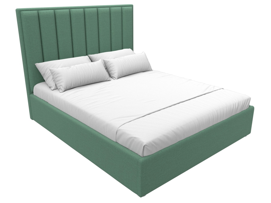 Мягкая кровать, Кровать интерьерная Афродита 160, рогожка Амур