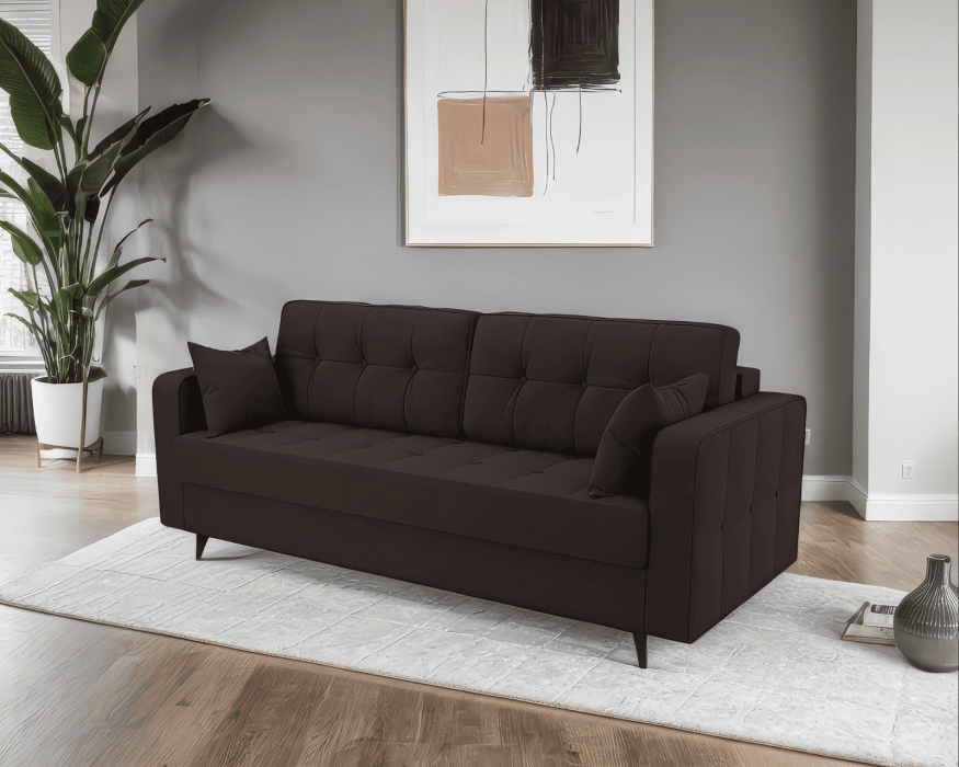 Диваны с ящиком для белья, Диван прямой тик-так Снеп (Кордрой)