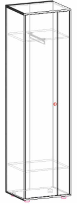 Прихожие, Мини Лайт набор мебели для прихожей №7