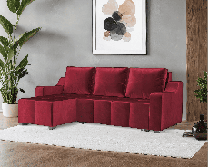 Диваны угловые в гостиную, Диван угловой Берн (Бархат)