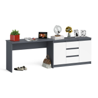 Домашние кабинеты, Письменный стол 1200 с комодом-тумбой МК-1200-3 Мори