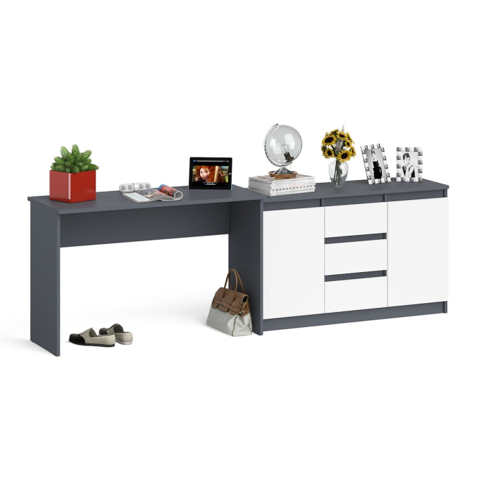 Домашние кабинеты, Письменный стол 1200 с комодом-тумбой МК-1200-3 Мори