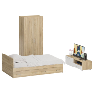 Спальные гарнитуры, Спальня Стандарт № 3 с кроватью 1200 с ящиками