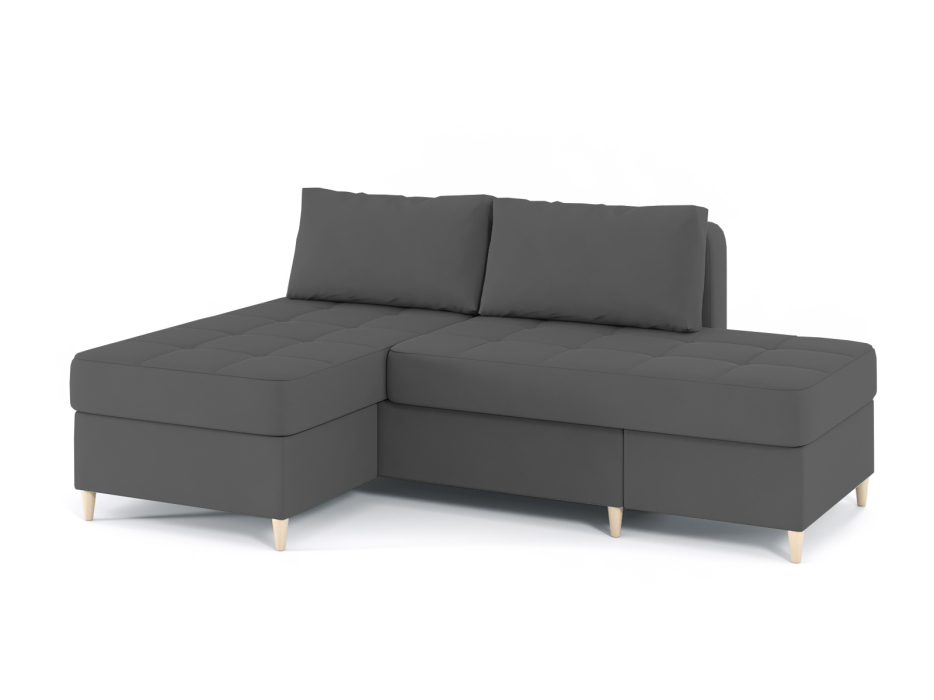 Диваны угловые в гостиную, Диван-кровать угловой Оливер 2 еврокнижка-трансформер, велюр