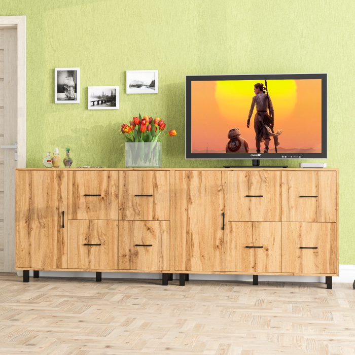 ТВ-тумбы, Два комода РВК 125-1204 с дверкой и 4-мя ящиками