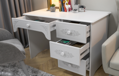 Стол письменный правый Ассоль АС-6