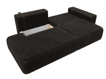 Диван прямой Лига-036 НПБ Модерн подлокотник справа, велюр BRUT