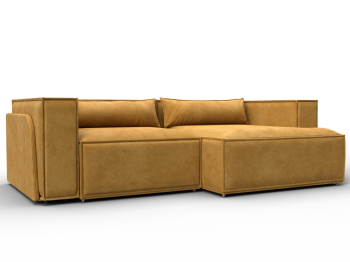 Диван угловой Лига-061 угол правый, велюр BRUT