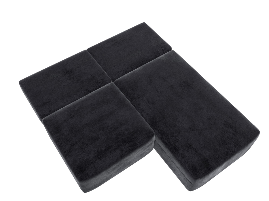 Диваны угловые в гостиную, Диван угловой модульный Лига-060 НПБ угол универсальный, велюр TOWER