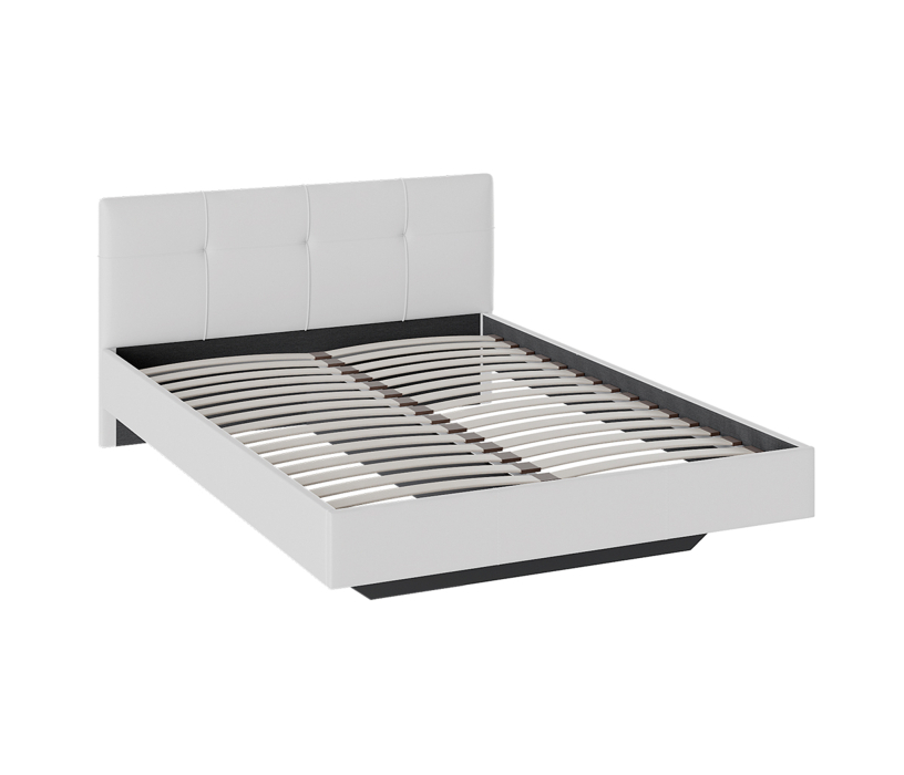 Двуспальные, Кровать Элис к/з белый 140 см