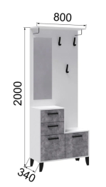 Прихожая Витра Центральная секция