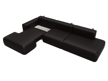 Диван угловой Лига-036 НПБ Модерн Лонг левый угол, экокожа GRIFON