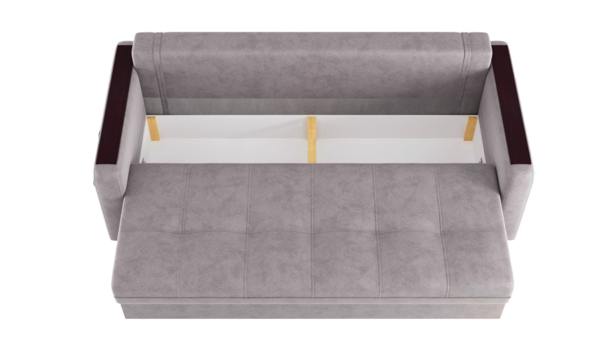 Диваны с ящиком для белья, Диван-кровать прямой Smart 3 пантограф велюр