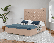 Мягкая кровать, Кровать Мишель 140 см (Велюр)