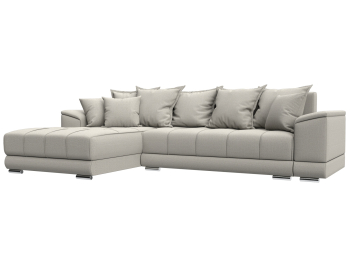 Диван угловой НордСтар левый угол, рогожка Амур