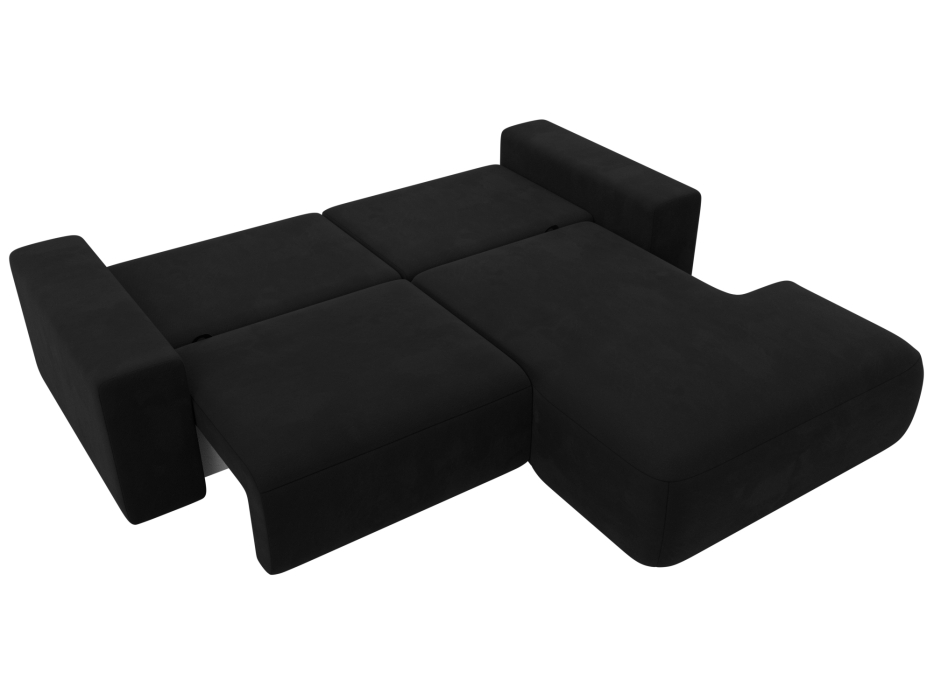 Диваны угловые в гостиную, Диван угловой Лига-036 Классик правый угол, микровельвет