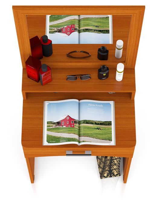 Туалетные столики, Столик туалетный с зеркалом Белла