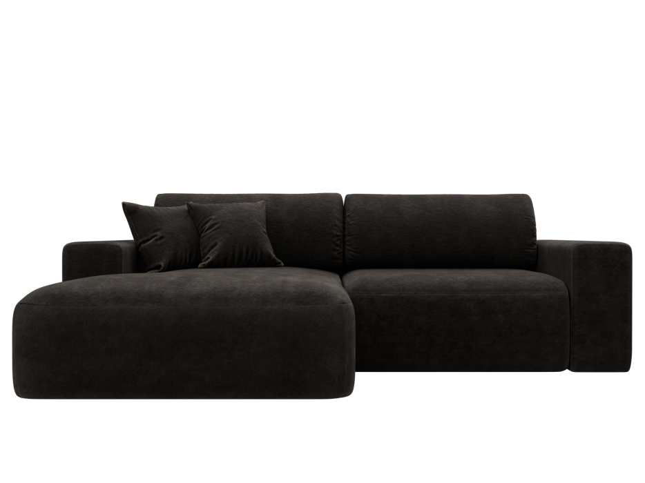 Диваны угловые в гостиную, Диван угловой Лига-036 НПБ Классик левый угол, велюр BRUT