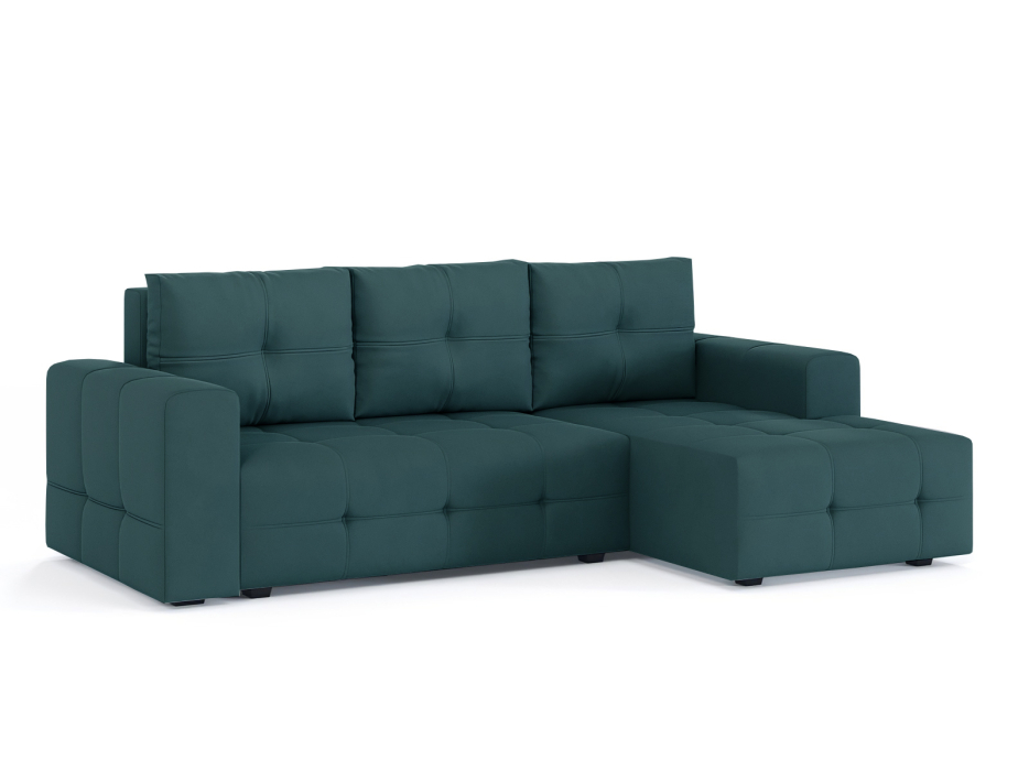 Диваны угловые в гостиную, Диван-кровать угловой Прадо, еврокнижка, велюр