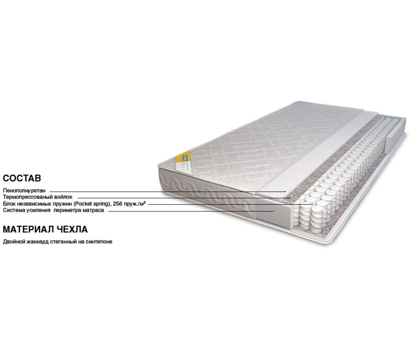 900 x 2000, Матрас Столплит Сити - Альмерия  900*2000