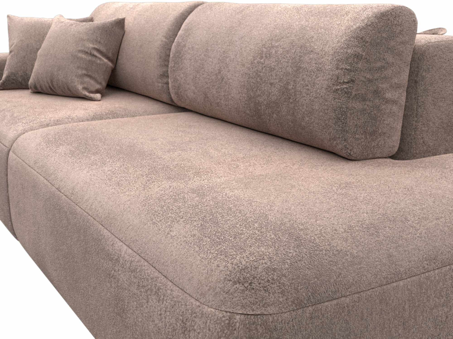 Диваны еврокнижки, Диван прямой Лига-036 НПБ Модерн подлокотник слева, велюр TOWER