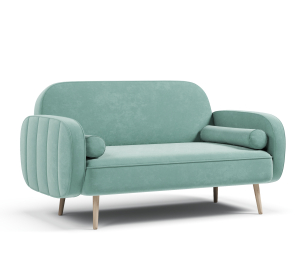 Диван прямой нераскладной Бержер, велюр