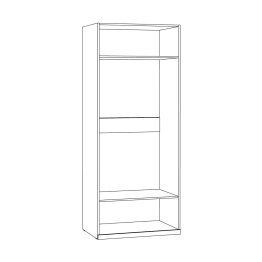 Шкаф Амьен 16.309.02 Плэйн Веллюто Капучино