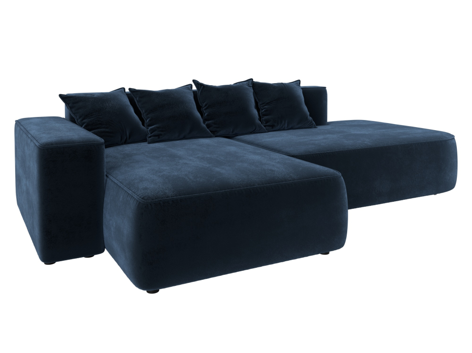 Диваны угловые в гостиную, Диван угловой Лига-065 угол левый, велюр TOWER