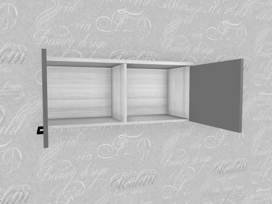 Настенные полки, Модульная система Грейс Антресоль АН-5041  Снежный Ясень