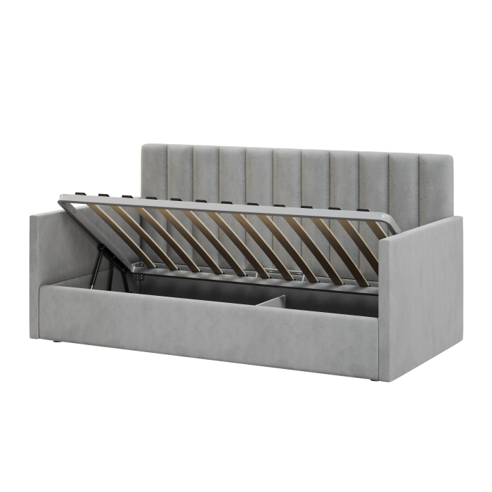 Кровати с мягким изголовьем, Кровать односпальная Меркурий-4 90*200